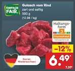 Gulasch vom Rind im Netto Marken-Discount Prospekt Gulasch vom Rind von Einfach Fair im aktuellen Netto Marken-Discount Prospekt für 6,49 €