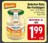 Bio-Fruchtjogurt im EDEKA Prospekt Bio-Fruchtjogurt von Andechser Natur im aktuellen EDEKA Prospekt für 1,99 €