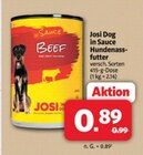 in Sauce Hundenassfutter Angebote von Josi Dog bei Markant Nordwest Lippstadt für 0,89 €