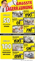 Tisch im Polstermöbel Fischer Prospekt in München Aktueller Polstermöbel Fischer Prospekt mit Tisch, "UNSERE GRÖSSTE LAGERRLAGERRÄUMUNG", Seite 11