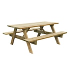 Table forestière pic nic en bois 6 personnes - Leroy Merlin en promo chez LEROY MERLIN Lens à 159,00 €