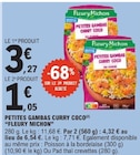 Promo Petites Gambas Curry Coco à 1,05 € dans le catalogue E.Leclerc à Salouël