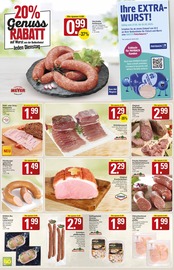 Aktueller WEZ Prospekt mit Wurst, "Die WEZette", Seite 7