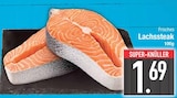 Frisches Lachssteak im EDEKA Prospekt Frisches Lachssteak von im aktuellen EDEKA Prospekt für 1,69 €
