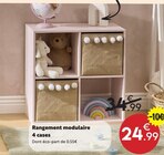 Rangement modulaire 4 cases dans le catalogue Maxi Bazar