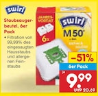 Staubsaugerbeutel 6er Pack im Angebot bei Netto Marken-Discount in Trier Staubsaugerbeutel 6er Pack Angebote von Swirl bei Netto Marken-Discount Trier für 9,99 €