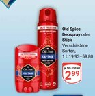 Deospray oder Stick im Angebot bei GLOBUS in Jena Deospray oder Stick Angebote von Old Spice bei GLOBUS Jena für 2,99 €
