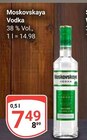 Moskovskaya Vodka Angebote bei GLOBUS Pirmasens für 7,49 €