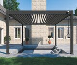 Pergola bioclimatique Ombréa 4 x 4 m - Mr. Bricolage à Agen Pergola bioclimatique Ombréa 4 x 4 m en promo chez Mr. Bricolage Agen à 3 499,00 €