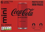 Coca-Cola sans sucres - Coca-Cola en promo chez Monoprix Niort à 3,50 €