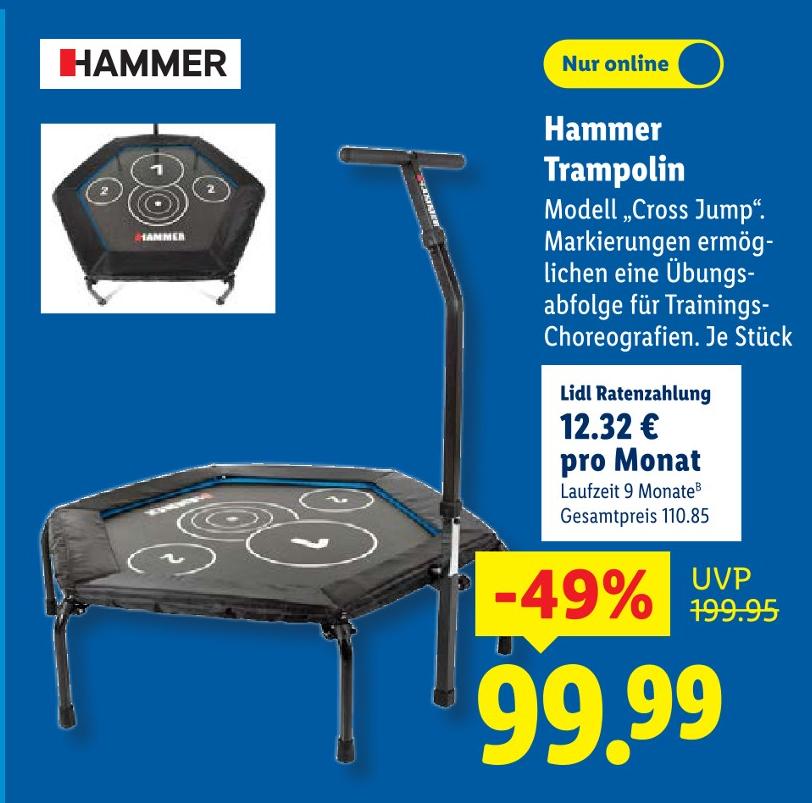 Trampolin Modell 'Cross Jump'