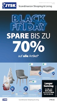 Aktueller JYSK Prospekt "BLACK FRIDAY - SPARE BIS ZU 60%" Seite 1 von 9 Seiten