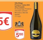 Prosecco Treviso DOC Vino Frizzante von Villa Rillago im aktuellen GLOBUS Prospekt
