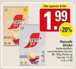 Sticks Angebote von Nescafe bei WEZ Bad Oeynhausen für 1,99 €