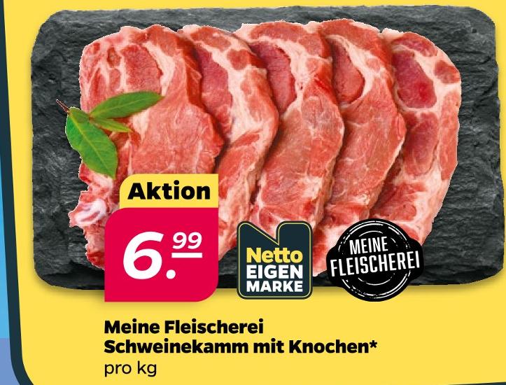Schweinekamm mit Knochen