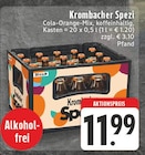 Spezi im Angebot bei E center in Erftstadt Spezi Angebote von Krombacher bei E center Erftstadt für 11,99 €
