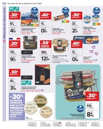 Prix et réduction Foie Gras De Canard dans le prospectus Carrefour en cours Offre Foie Gras De Canard dans le catalogue Carrefour du moment à la page 30
