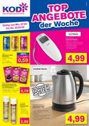 KODi Prospekt: "DER HAUSHALTSDISCOUNTER", 2 Seiten, 27.04.2026 - 02.05.2026