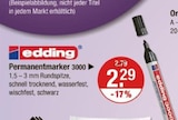 Permanentmarker 3000 von edding im aktuellen V-Markt Prospekt für 2,29 €