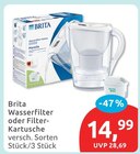 Wasserfilter von Brita für 14,99 € bei budni im Angebot Wasserfilter von Brita im aktuellen budni Prospekt