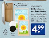 Bilderrahmen mit Foto-Archiv bei ALDI SÜD im Prospekt "" für 4,99 €