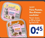 Feine Pastete reich an Huhn + Milchkern von Cachet im aktuellen ALDI SÜD Prospekt für 0,45 €