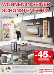 Aktueller Möbelzentrum Pforzheim Prospekt mit Wohnwand, "Wohnen-Spezial", Seite 1