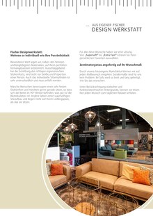 Sofa im Polstermöbel Fischer Prospekt "AUS EIGENER DESIGN WERKSTATT" mit 22 Seiten (Fürth)