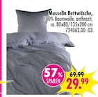 Aktuelles Musselin Bettwäsche Angebot bei SB Möbel Boss in Salzgitter ab 29,99 €