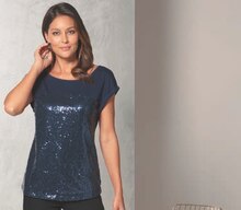 Mode - UP2FASHION dans le catalogue Aldi Top ou t-shirt paillettes - UP2FASHION à 5,99 € en promo chez Aldi