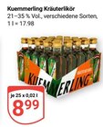 Kuemmerling Kräuterlikör im Angebot bei GLOBUS in Bruchsal Kuemmerling Kräuterlikör Angebote bei GLOBUS Bruchsal für 8,99 €