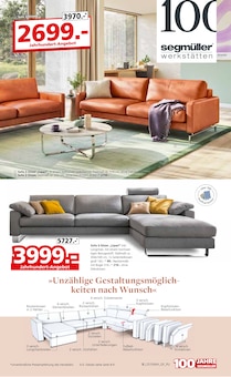 Sofa im aktuellen Segmüller Prospekt (Darmstadt) Sofa im Segmüller Prospekt "Wohndesign - Inspirierende Ideen für ihr Zuhause" mit 42 Seiten (Darmstadt)
