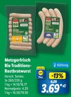 Bio Geflügel-Rostbratwurst im Angebot bei Lidl in Iserlohn Bio Geflügel-Rostbratwurst Angebote von Metzgerfrisch bei Lidl Iserlohn für 3,69 €