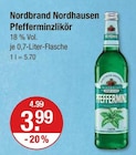 Pfefferminzlikör im V-Markt Prospekt Pfefferminzlikör von Nordbrand Nordhausen im aktuellen V-Markt Prospekt für 3,99 €
