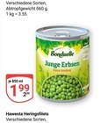 Junge Erbsen Angebote von Bonduelle bei GLOBUS Saarbrücken für 1,99 €