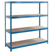 Regalux Metall-Schwerlastregal XXL (60 x 160 x 185 cm, Traglast: 350 kg/Boden, Stecken) Angebot in Heckelberg-Brunow im aktuellen Prospekt bei BAUHAUS in Heckelberg-Brunow