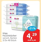 Feuchttücher von Hipp für 4,29 € bei budni im Angebot Feuchttücher von Hipp im aktuellen budni Prospekt