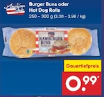 Burger Buns im Angebot bei Netto Marken-Discount in Homburg Burger Buns Angebote von American Style bei Netto Marken-Discount Homburg für 0,99 €