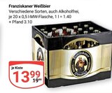 Weißbier im Angebot bei GLOBUS in Kerpen Weißbier Angebote von Franziskaner bei GLOBUS Kerpen für 13,99 €