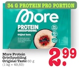 Aktuelles Protein Grießpudding Original Taste Angebot bei E center in Frankfurt (Main) ab 2,99 €