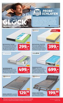 Matratze im aktuellen Segmüller Prospekt (Augsburg) Matratze im Segmüller Prospekt "Zum Glück gibt’s Segmüller - Glück hat seinen Lieblingsplatz" mit 36 Seiten (Augsburg)
