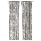 Aktuelle Gardinen Angebote bei IKEA in Wuppertal Aktuelles 2 Gardinenschals weiß/schwarz/mit Gardinenband Angebot bei IKEA in Wuppertal ab 49,99 €