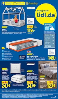 Bett im Lidl Prospekt "LIDL LOHNT SICH" mit 75 Seiten (Rostock)