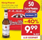 König Pilsener bei Netto Marken-Discount im Bad Salzdetfurth Prospekt für 9,99 €