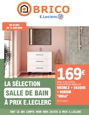 Prospectus Supermarchés E.Leclerc en cours à Bias et alentours, "La Sélection Salle de Bain à Prix E.Leclerc", 16 pages, 26/05/2026 - 13/06/2026 Catalogue Supermarchés E.Leclerc en cours à Bias et alentours, "La Sélection Salle de Bain à Prix E.Leclerc", 16 pages, 26/05/2026 - 13/06/2026