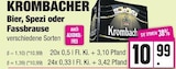 Bier Angebote von Krombacher bei EDEKA Hamburg für 10,99 €