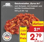 Aktuelle Gyros Angebote bei Netto Marken-Discount in Düsseldorf Aktuelles Geschnetzeltes "Gyros Art" Angebot bei Netto Marken-Discount in Düsseldorf ab 2,79 €