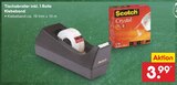 Tischabroller inkl. 1 Rolle Klebeband im Angebot bei Netto Marken-Discount in Chemnitz Tischabroller inkl. 1 Rolle Klebeband Angebote von Scotch bei Netto Marken-Discount Chemnitz für 3,99 €