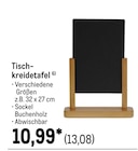 Tischkreidetafel im METRO Prospekt Tischkreidetafel im aktuellen METRO Prospekt für 13,08 €