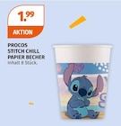 STITCH CHILL PAPIER BECHER von PROCOS im aktuellen Müller Prospekt